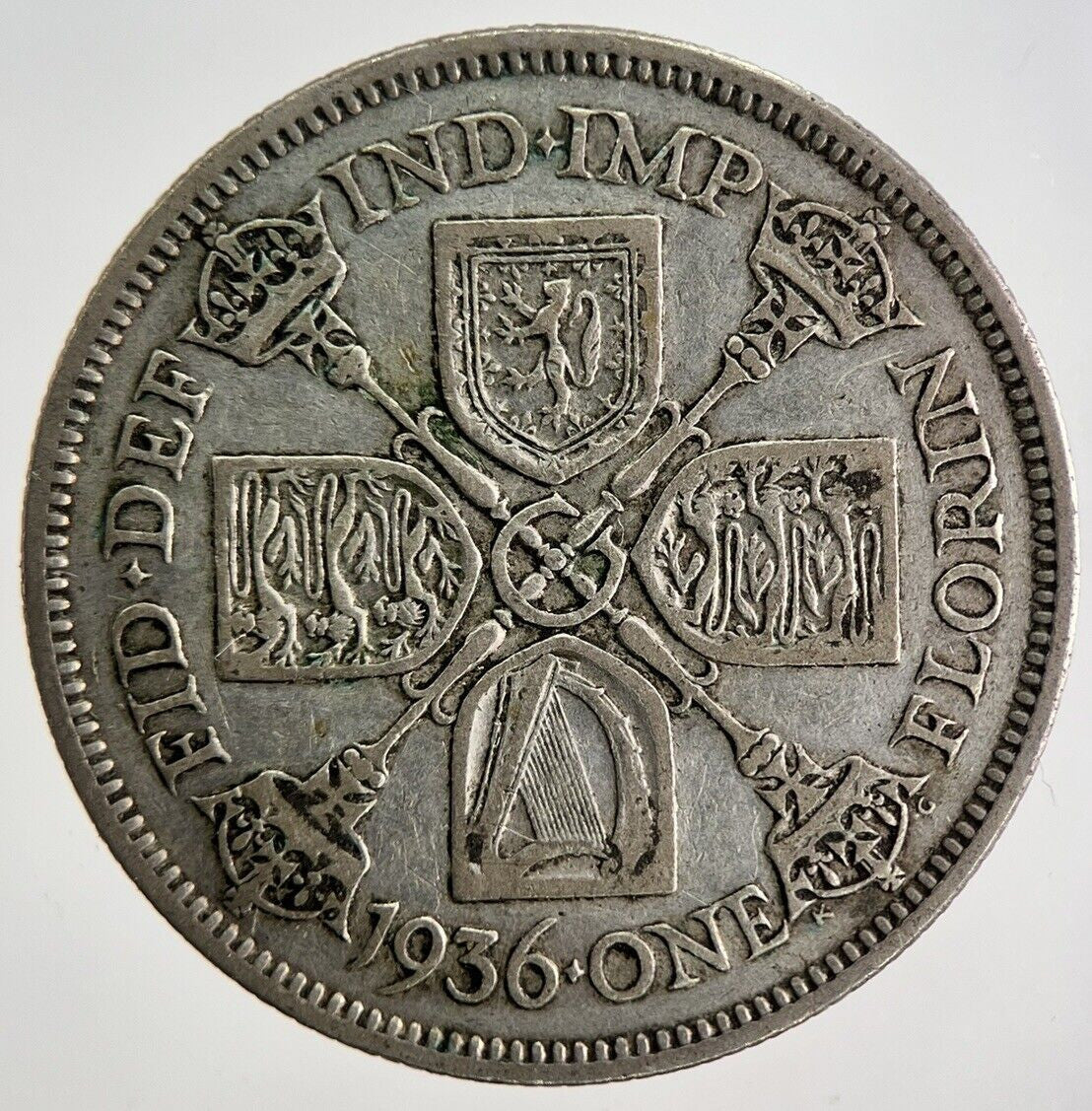 1936 George V Florin Silver Coin | Fine Collectable Grade