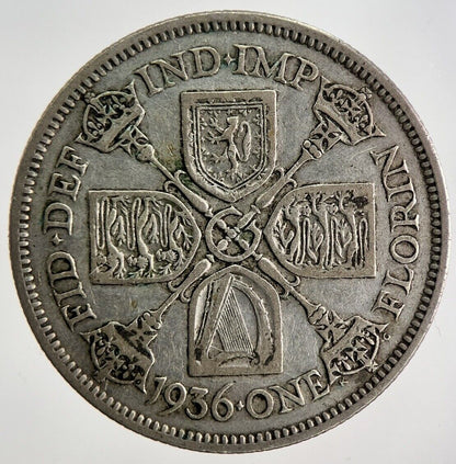 1936 George V Florin Silver Coin | Fine Collectable Grade