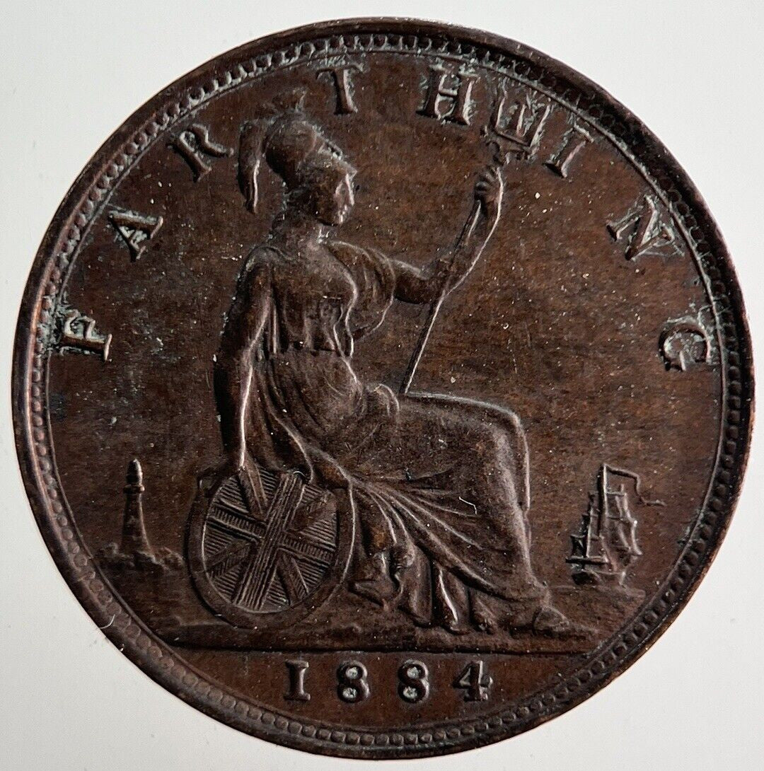 1884 Victoria Farthing Coin | Very High Grade