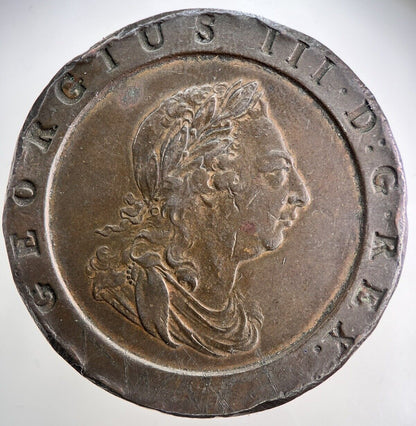 1797 George III Cartwheel Two - Pence Coin | Very High Grade | a3872