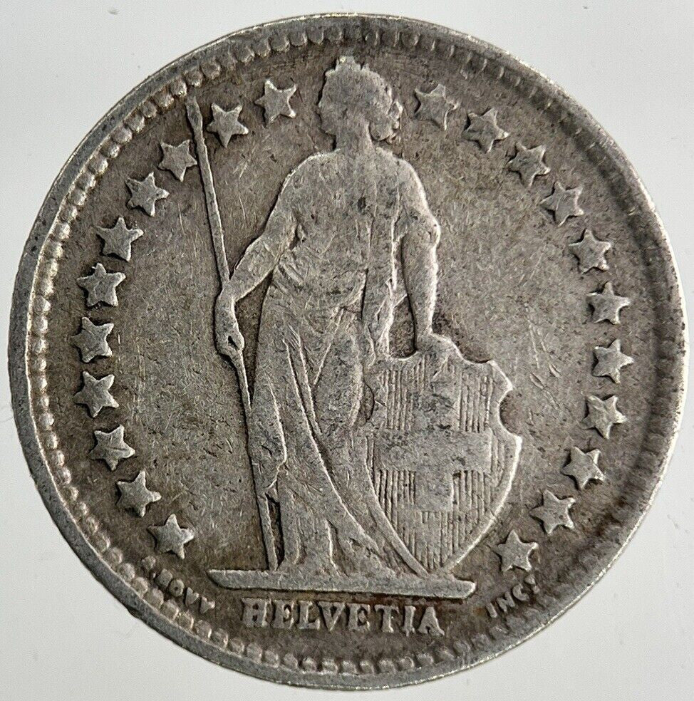 1920 Switzerland Swiss 1/2 Half Franc Silver Coin | Collectable Grade