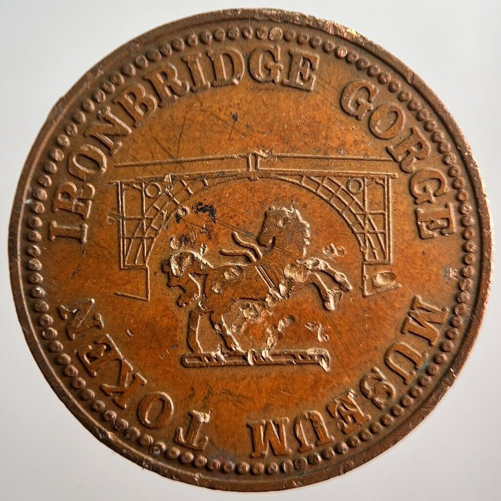 1987 Iron bridge Half - Penny Token Coin | Collectable Grade | a3979