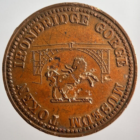 1987 Iron bridge Half - Penny Token Coin | Collectable Grade | a3979