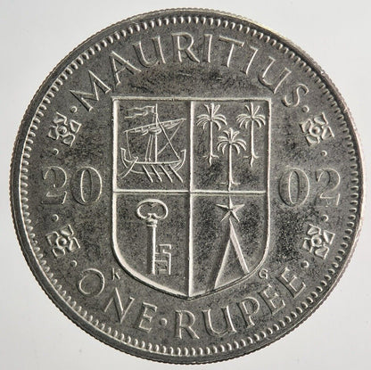 2002 Mauritius One Rupee Coin | Very High Grade | a6721