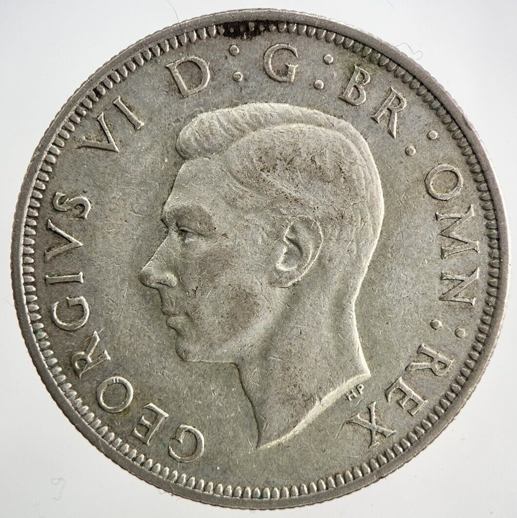1945 George VI Half - Crown Silver Coin | Fine Collectable Grade