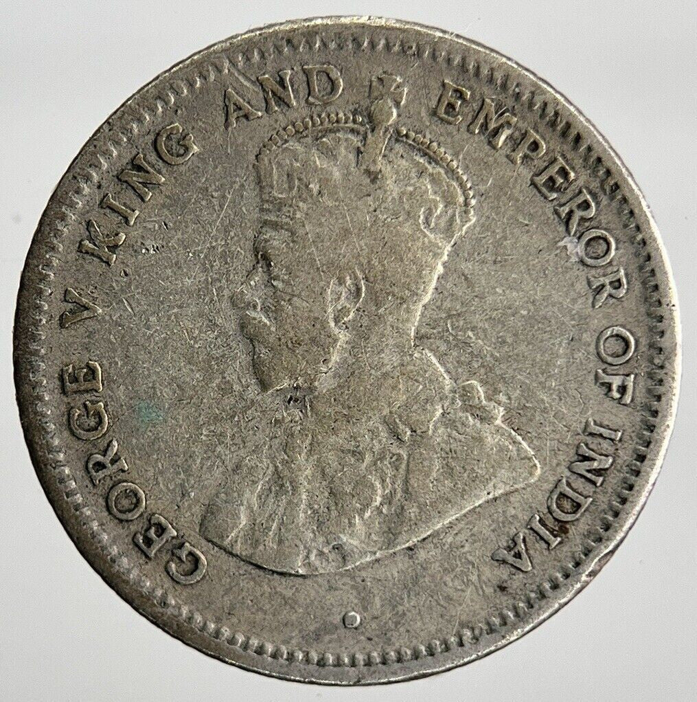 1913 25 Cents Ceylon Silver Coin | Collectable Grade | a1997