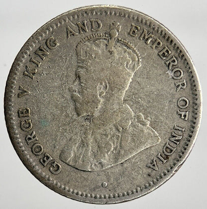 1913 25 Cents Ceylon Silver Coin | Collectable Grade | a1997