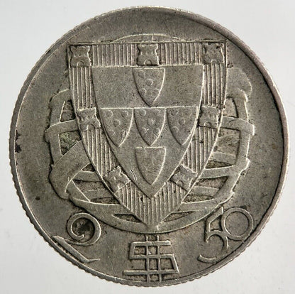1944 Portugal 2.5 Escudos Silver Coin | Fine Collectable Grade
