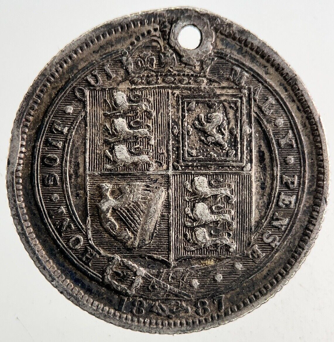 1887 Victoria Sixpence Silver Coin | Fine Collectable Grade