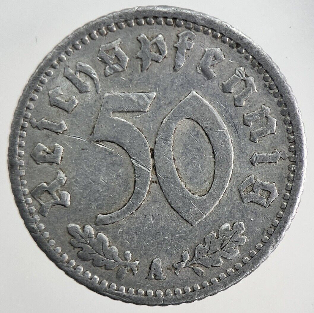 1935 Germany 50 Pfennig Coin | Fine Collectable Grade
