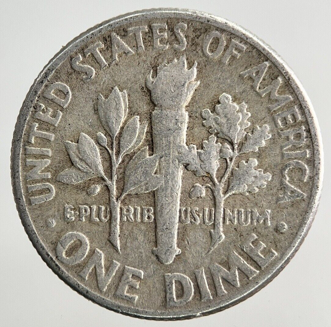 1957 US USA Roosevelt One Dime Silver Coin | Collectable Grade
