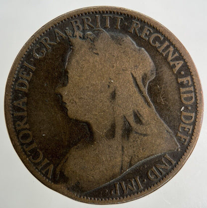 1896 Victoria One Penny Coin | Collectable Grade