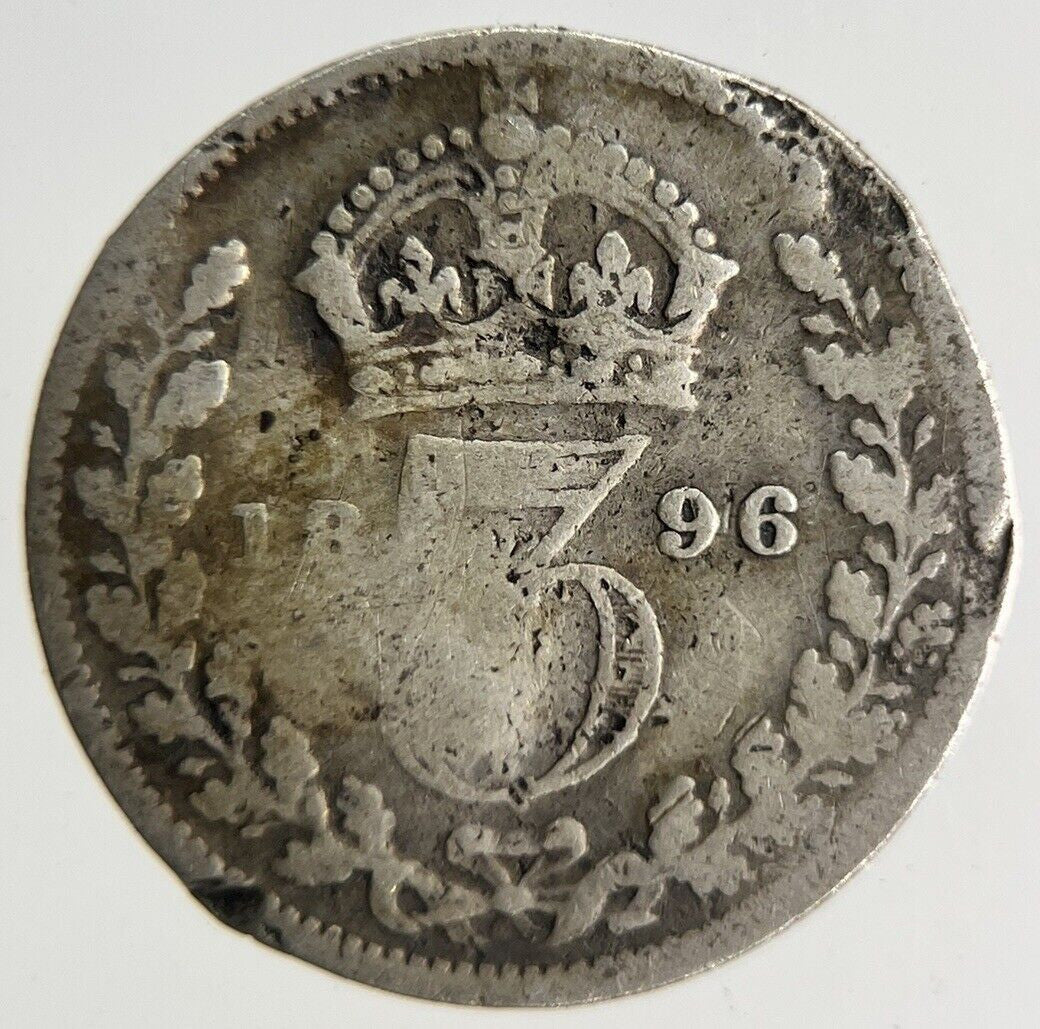 1896 Victoria Threepence Silver Coin | Collectable Grade