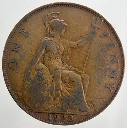 1922 George V One Penny Coin | Fine Collectable Grade