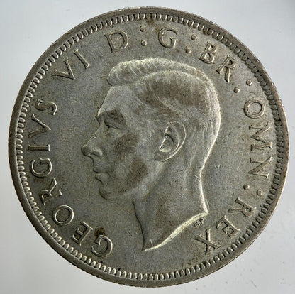 1942 George VI Half - Crown Silver Coin | Fine Collectable Grade