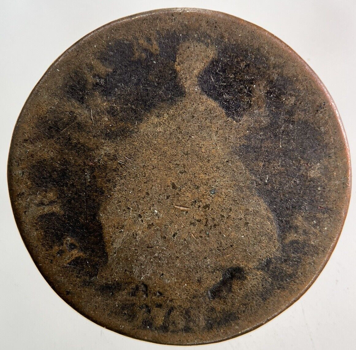 1755 George II 2nd Half - Penny Coin | Fair Grade