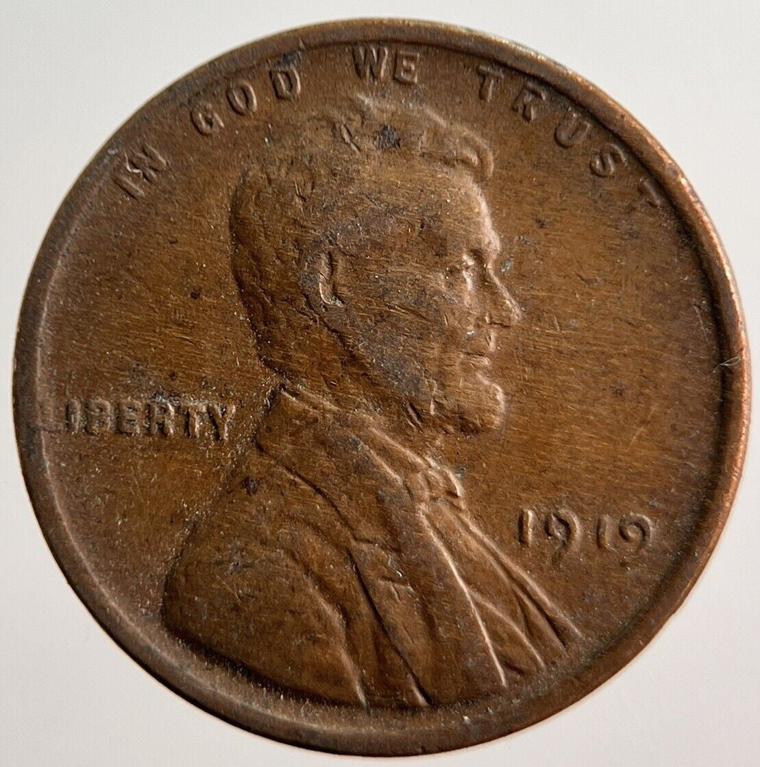 1919 Lincoln US USA One Cent Coin | Fine Collectable Grade | a290