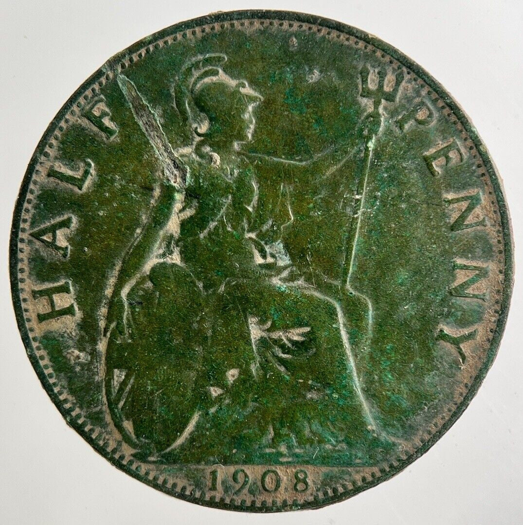 1908 Edward VII Half - Penny Coin | Collectable Grade