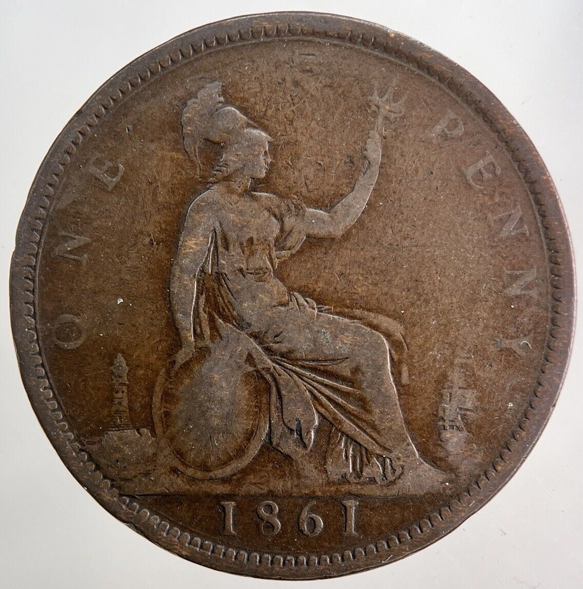 1861 Victoria Penny Coin | Collectable Grade | a5772