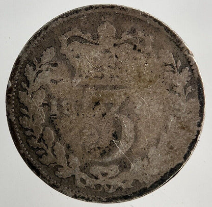 British Victoria Threepence Silver Coin | Fair Grade