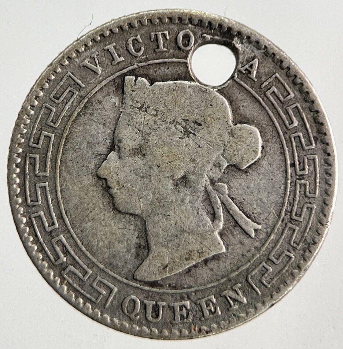 1892 Ceylon 10 Cents Silver Coin | Collectable Grade