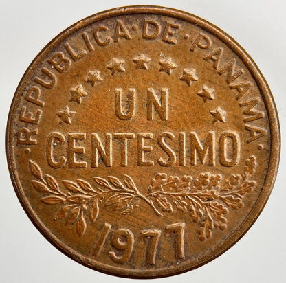 1977 Panama Un One Centesimo Coin | Fine Collectable Grade | a1588