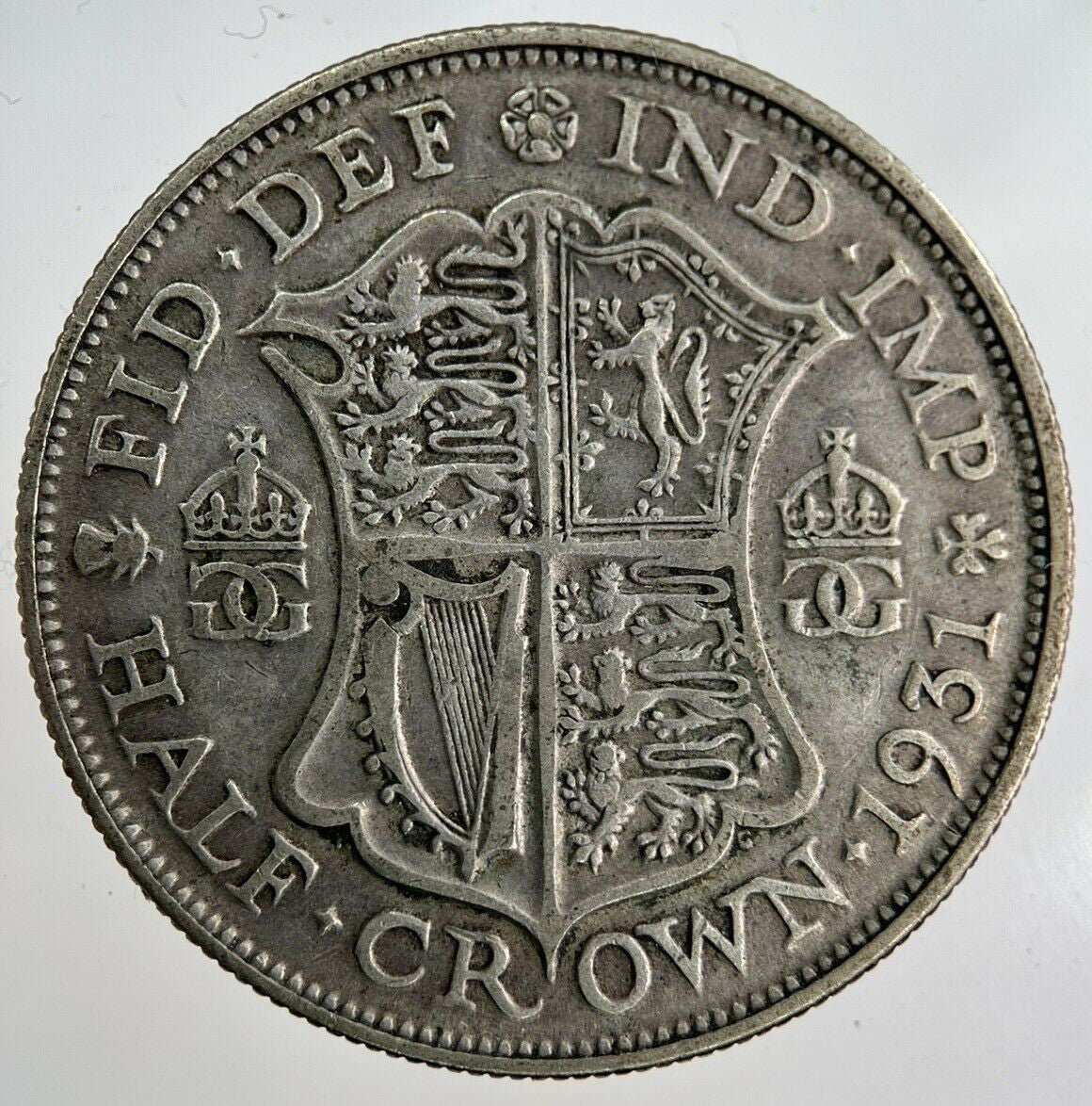 1931 George V Half - Crown Silver Coin | Fine Collectable Grade