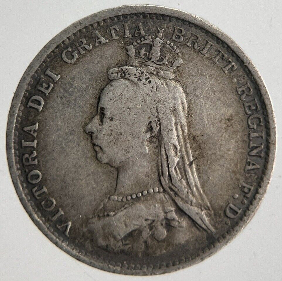 1887 Victoria Threepence Silver Coin | Collectable Grade | a4555