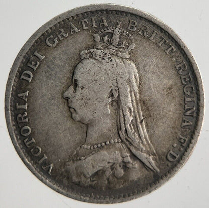 1887 Victoria Threepence Silver Coin | Collectable Grade | a4555