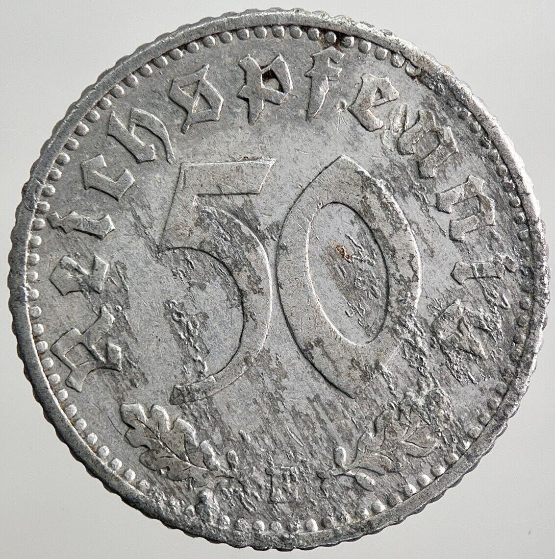 1942 - E Germany Nazi 50 Pfennig Coin | Collectable Grade | a4972