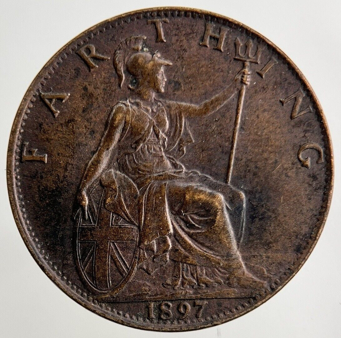 1897 Victoria Farthing Coin | Very High Grade