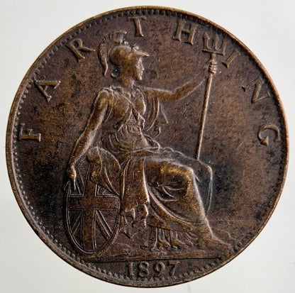 1897 Victoria Farthing Coin | Very High Grade