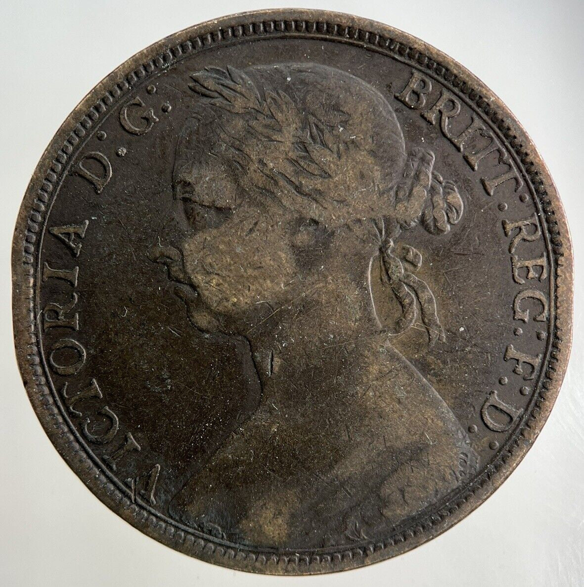 1891 Victoria One Penny Coin | Fine Collectable Grade
