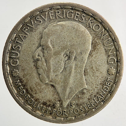 1948 Sweden 1 Krona Silver Coin | Collectable Grade