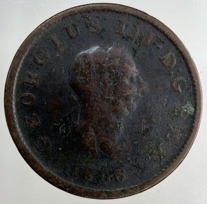 1806 George III 3rd Half - Penny Coin | Collectable Grade