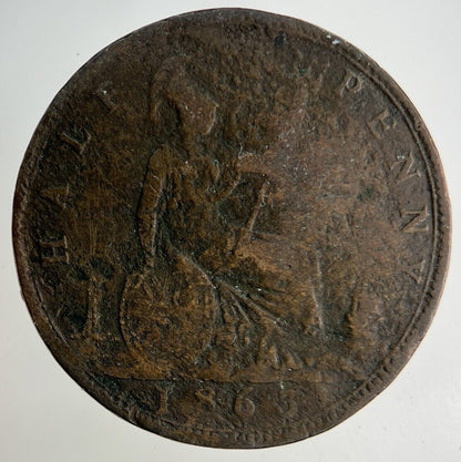 1863 Victoria Half-Penny Coin | Collectable Grade