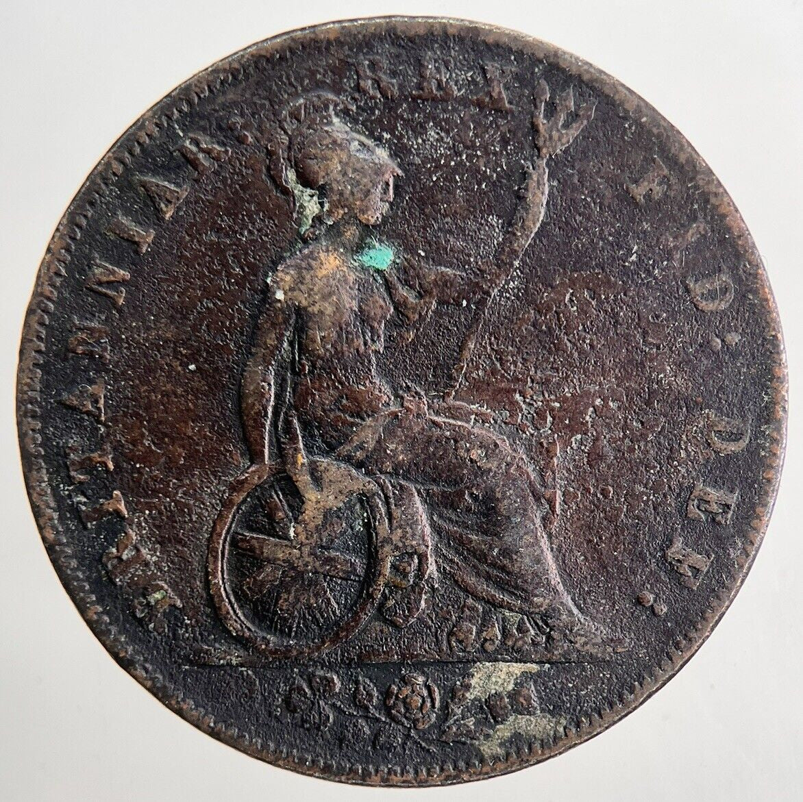 1827 George IV Half - Penny Coin | Fine Collectable Grade | a9053