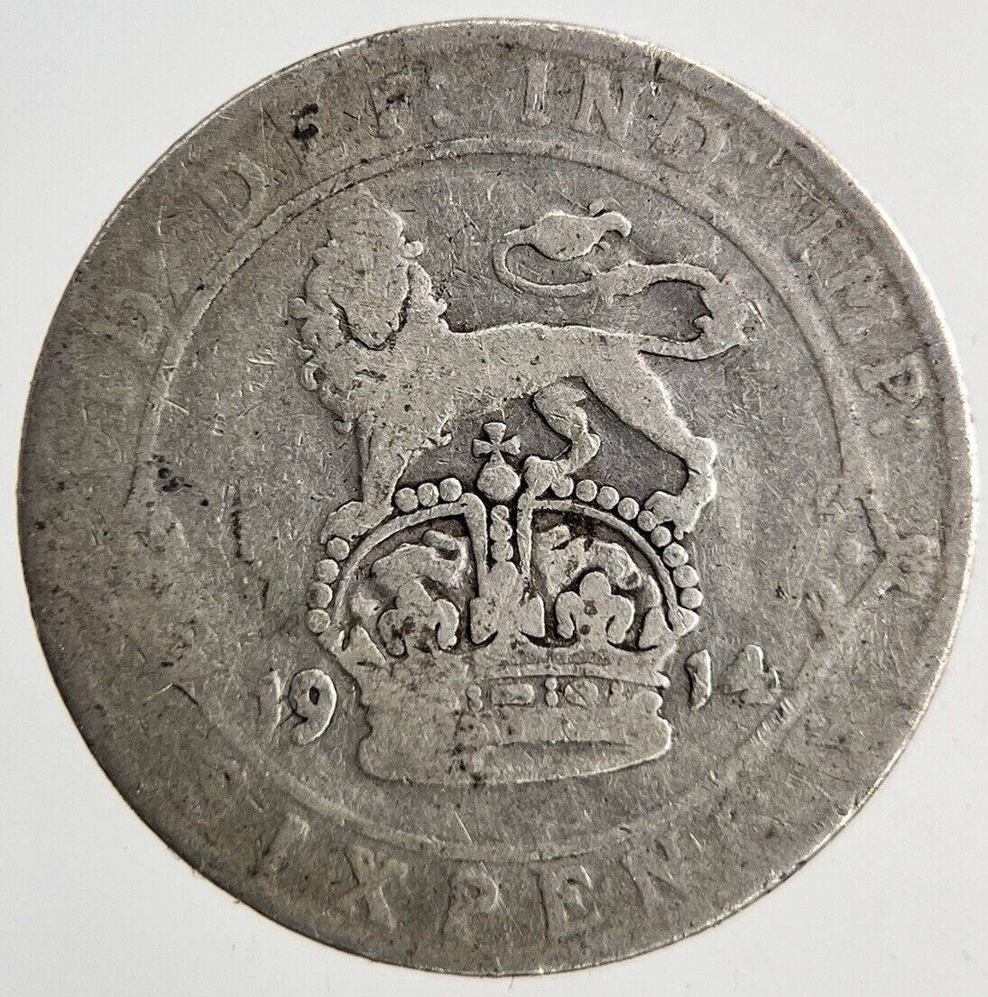1914 George V Sixpence Silver Coin | Collectable Grade