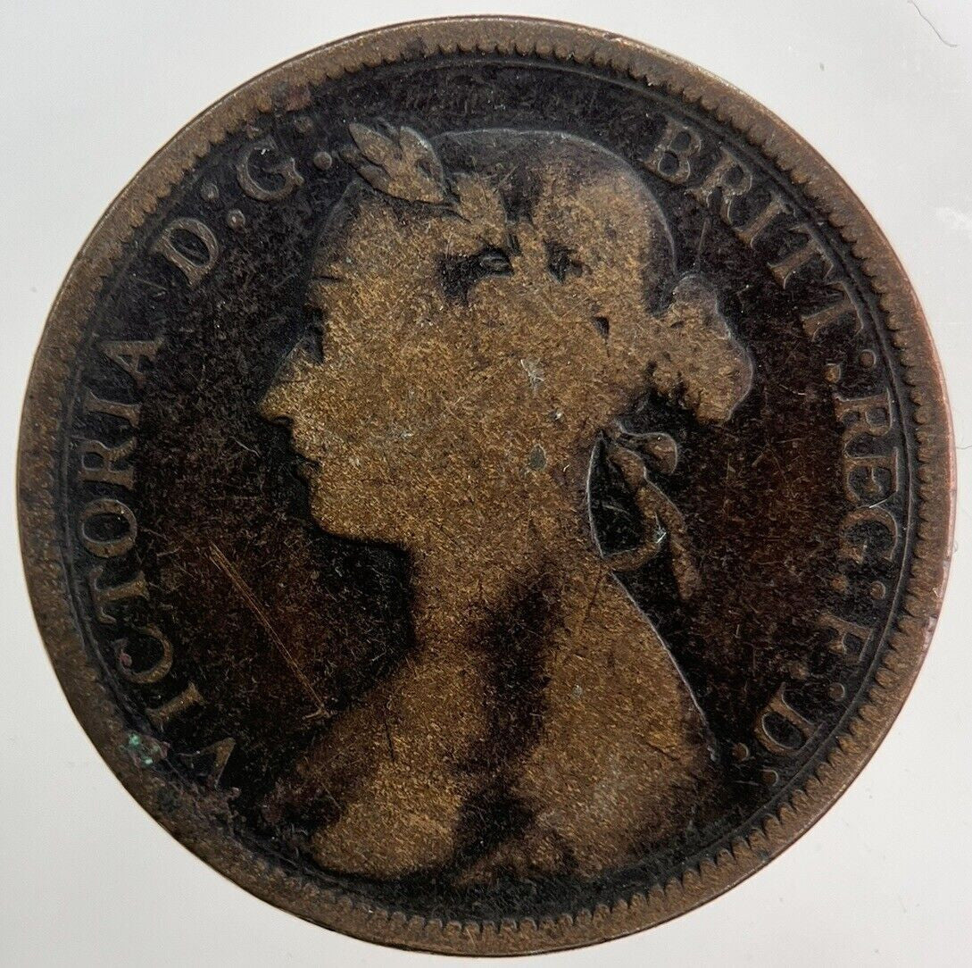 1884 Victoria Half-Penny Coin | Fine Collectable Grade