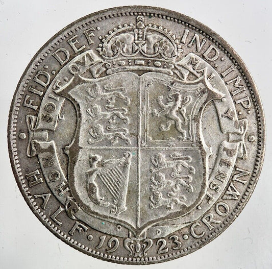 1923 George V Half - Crown Silver Coin | Fine Collectable Grade