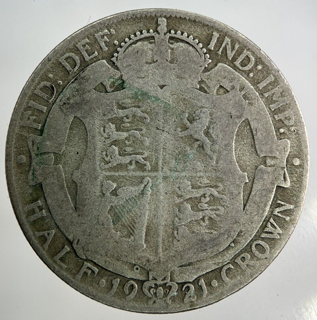 1921 George V Half - Crown Silver Coin | Collectable Grade