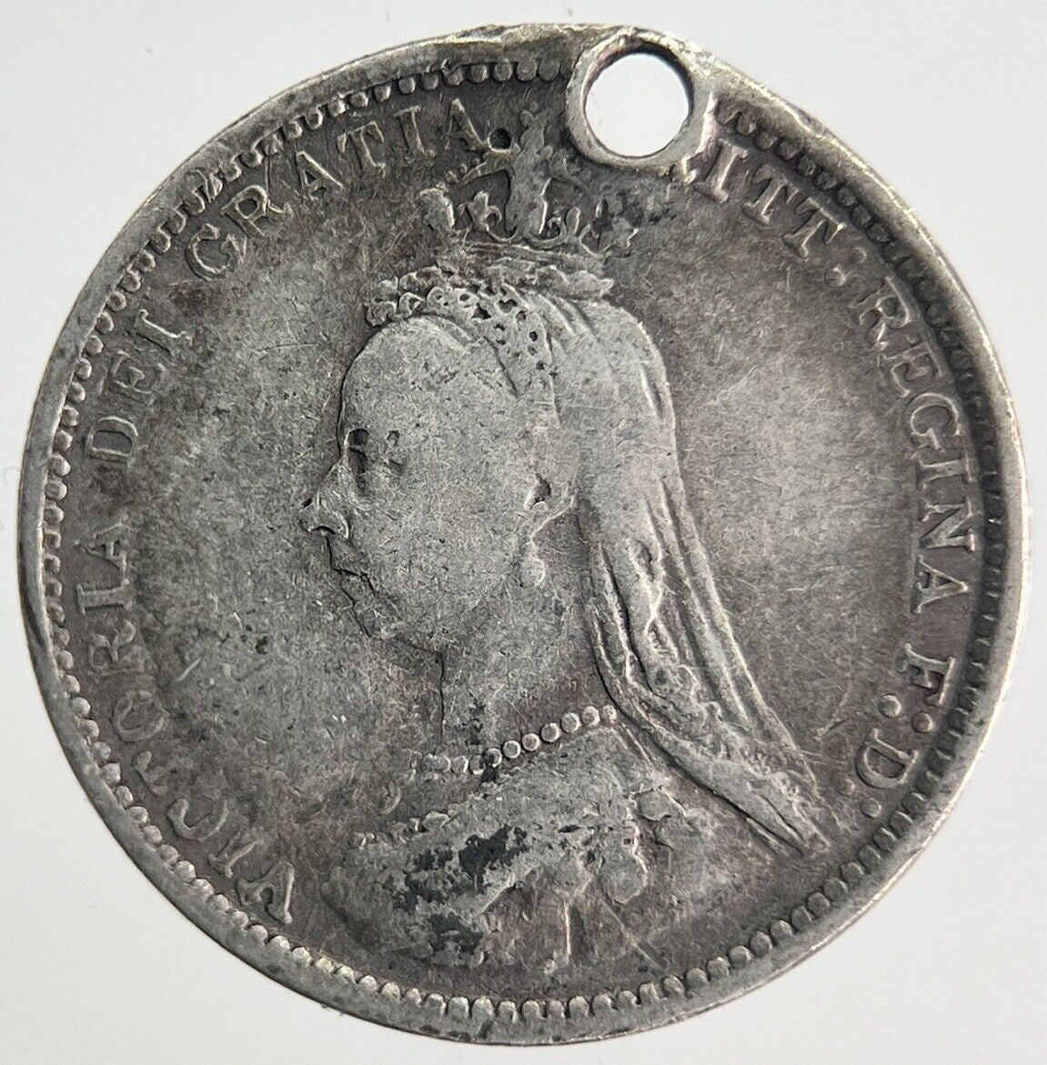 1887 Victoria Threepence | British Silver Coin | Collectable Grade | a1891