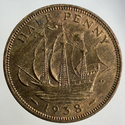 1938 George VI Half - Penny Coin | Very High Grade