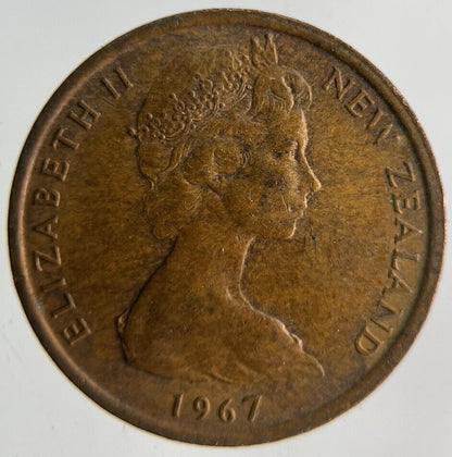 1967 New Zealand One Penny Coin | Fine Collectable Grade