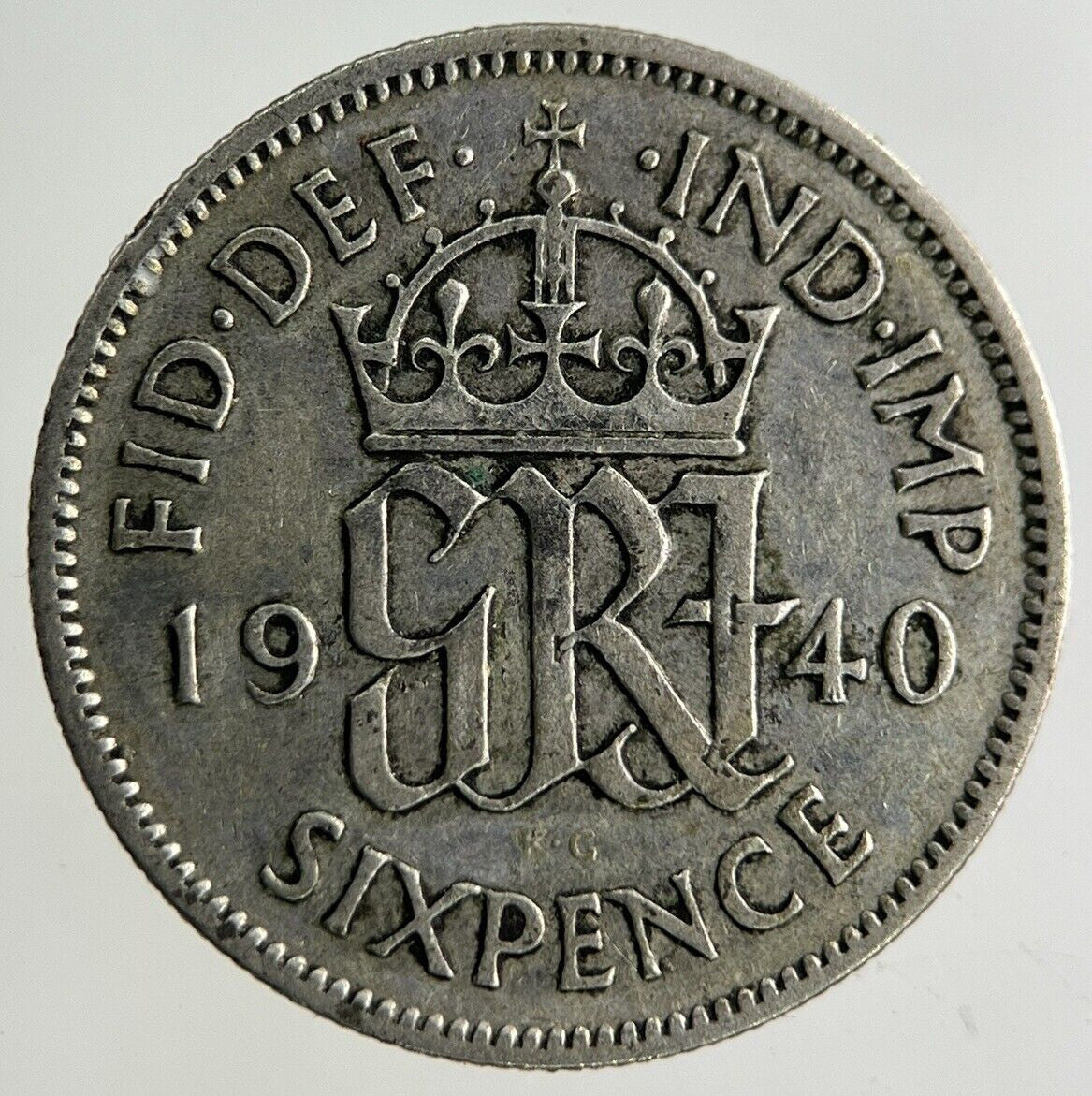 1940 George VI Sixpence Silver Coin | Fine Collectable Grade