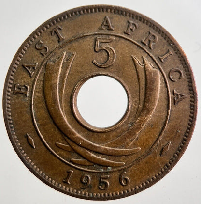 1956 East Africa 5 Five Cents Coin | Very High Grade | a7556