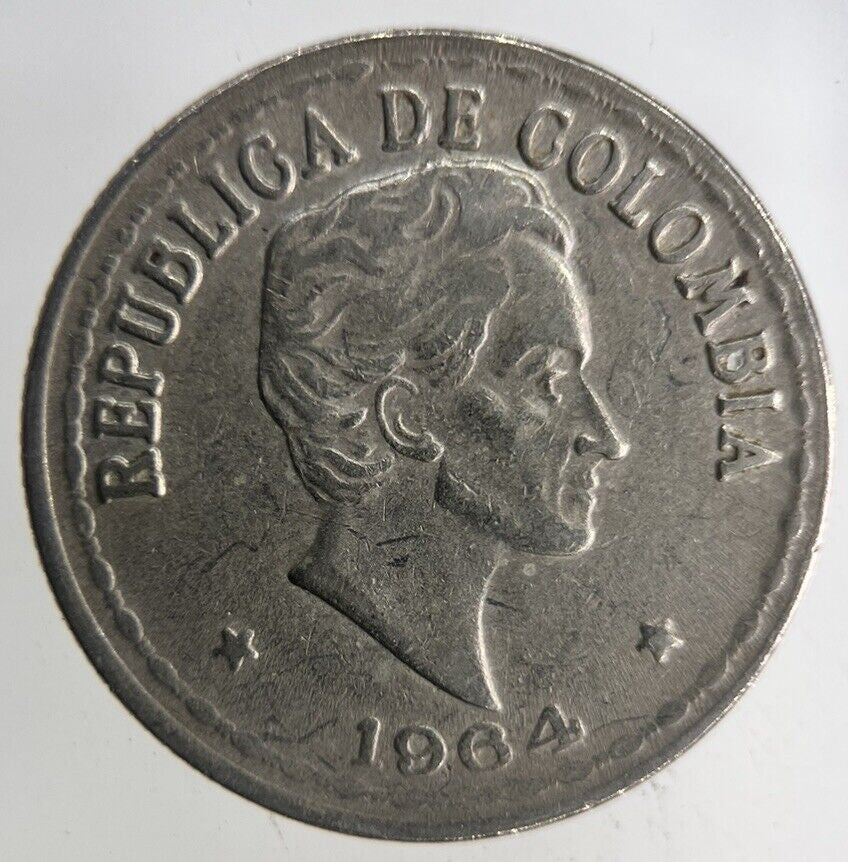 1964 Colombia 20 Centavos Coin | Very High Grade