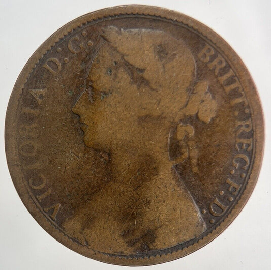 1876 - H Victoria One Penny Coin | Collectable Grade