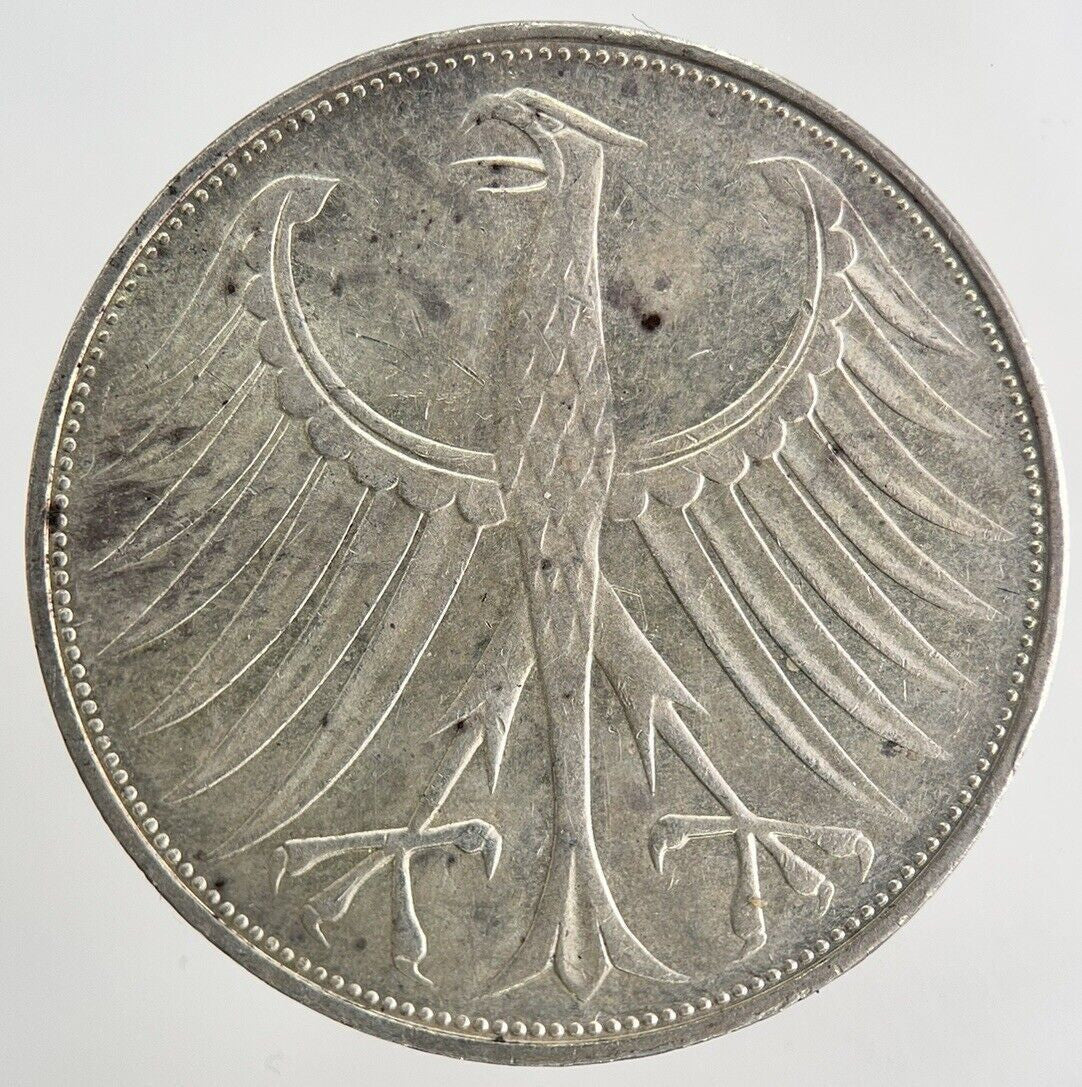 1974 - G Germany 5 Mark Silver Coin | Fine Collectable Grade