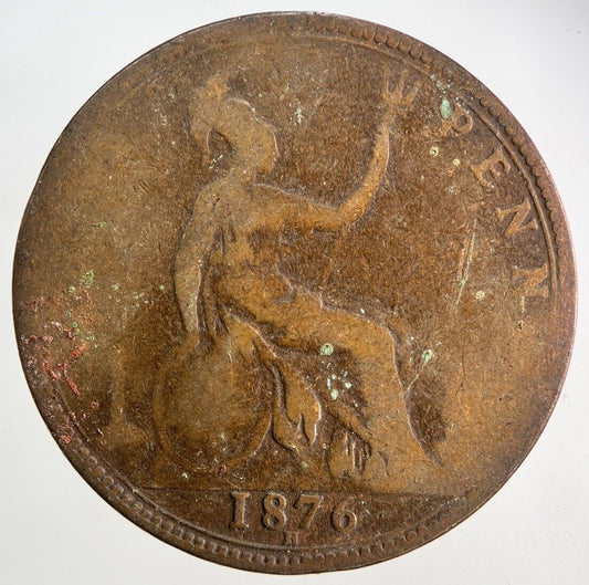 1876 - H Victoria One Penny Coin | Collectable Grade